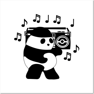 Boom Box Panda Posters and Art